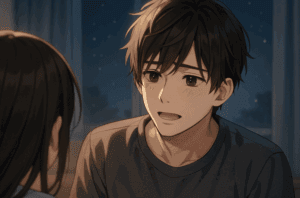 「君のこと考えすぎて、最近ちゃんと寝れてないんだよ だから今夜は一緒に添い寝してくれる？」
